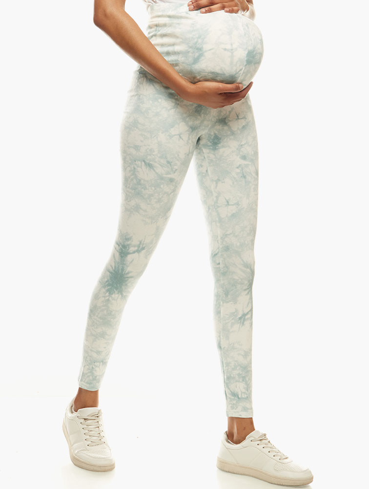 MyRunway Shop Missguided Blue Tie Dye Maternity Leggings for Women